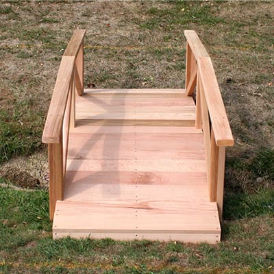 Cedar Pearl River Garden Bridge | Wood Bridge | 4ft., 6ft., 8ft., 10ft., & 12ft. Sizes - Image 2