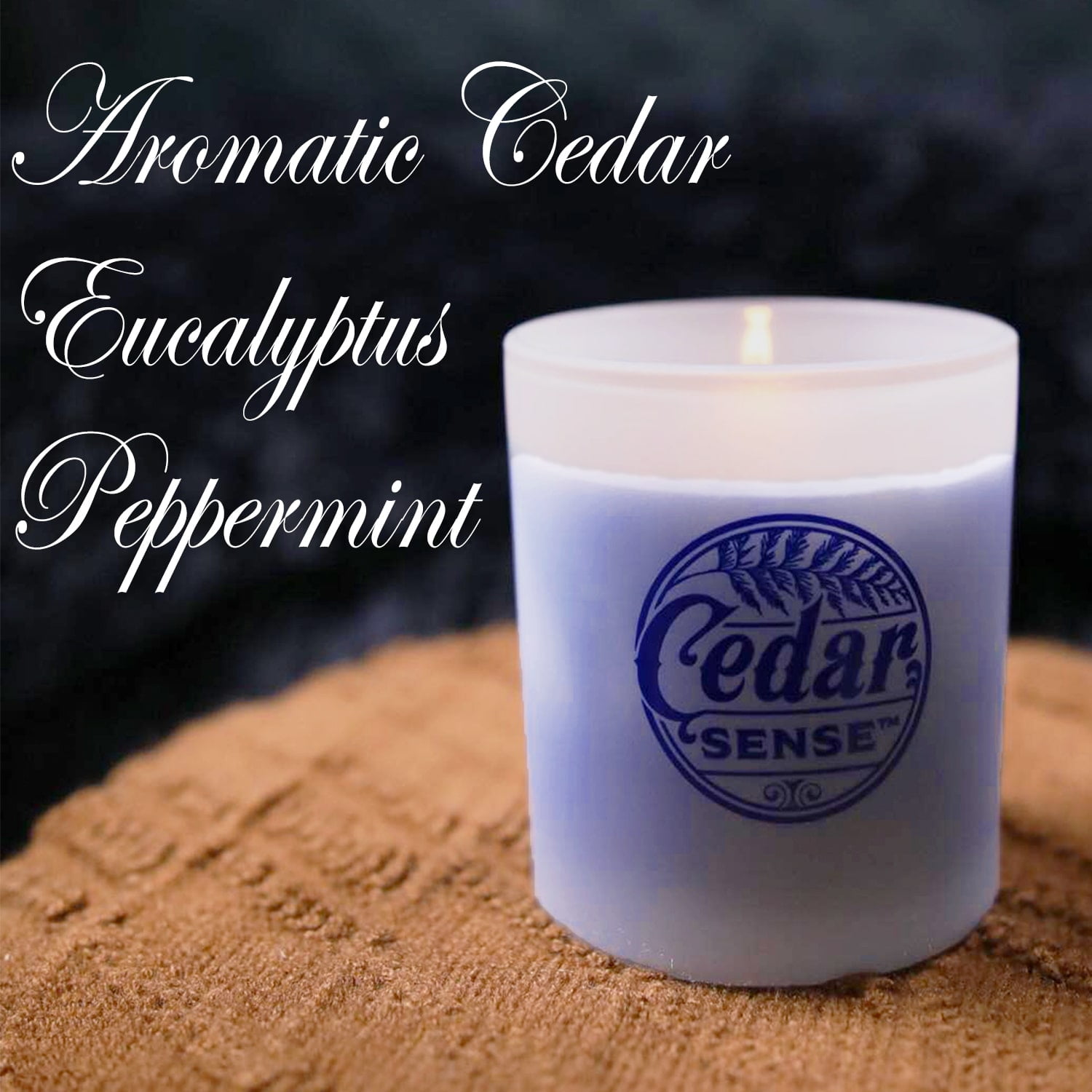 Peppermint Eucalyptus Cedar Wood Candles | Eastern Red Aromatic Cedar Oil Candles - Image 6