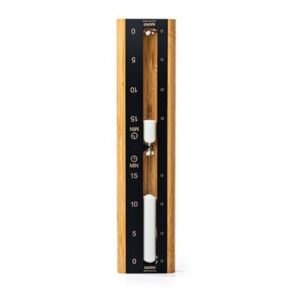 Classic 15-Minute Sauna Sand Timer | Narvi Wood and Black