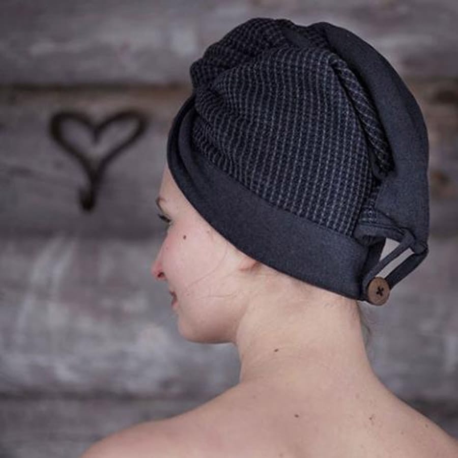 Rento Kenno Hair Towel Wrap | Coconut Shell Button - Image 6