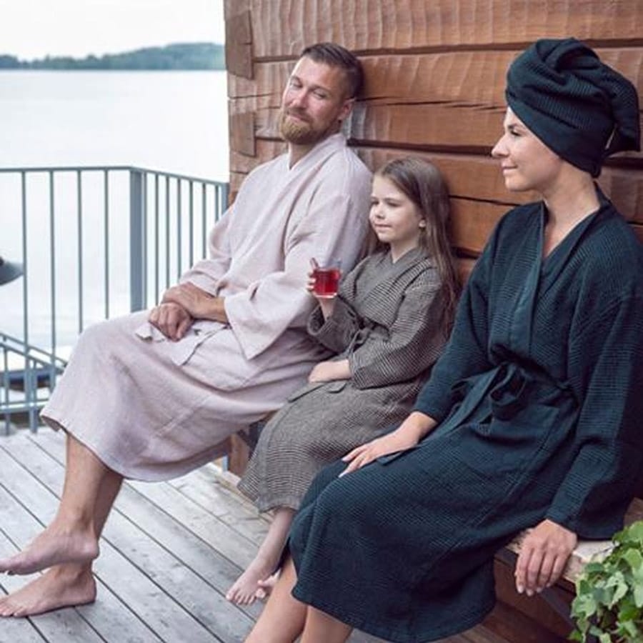 Rento Kenno Sauna Bathrobe | Cotton/Polyester S/M/L/XL - Image 11