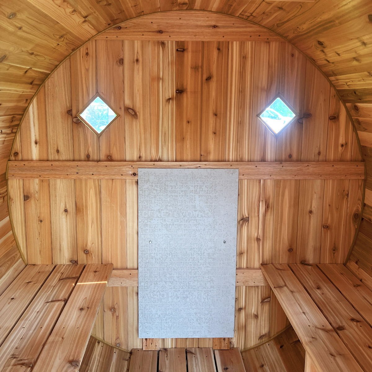 4 Person Barrel Sauna | Home Sauna | 6' x 6' | Cedar Sense - Image 4