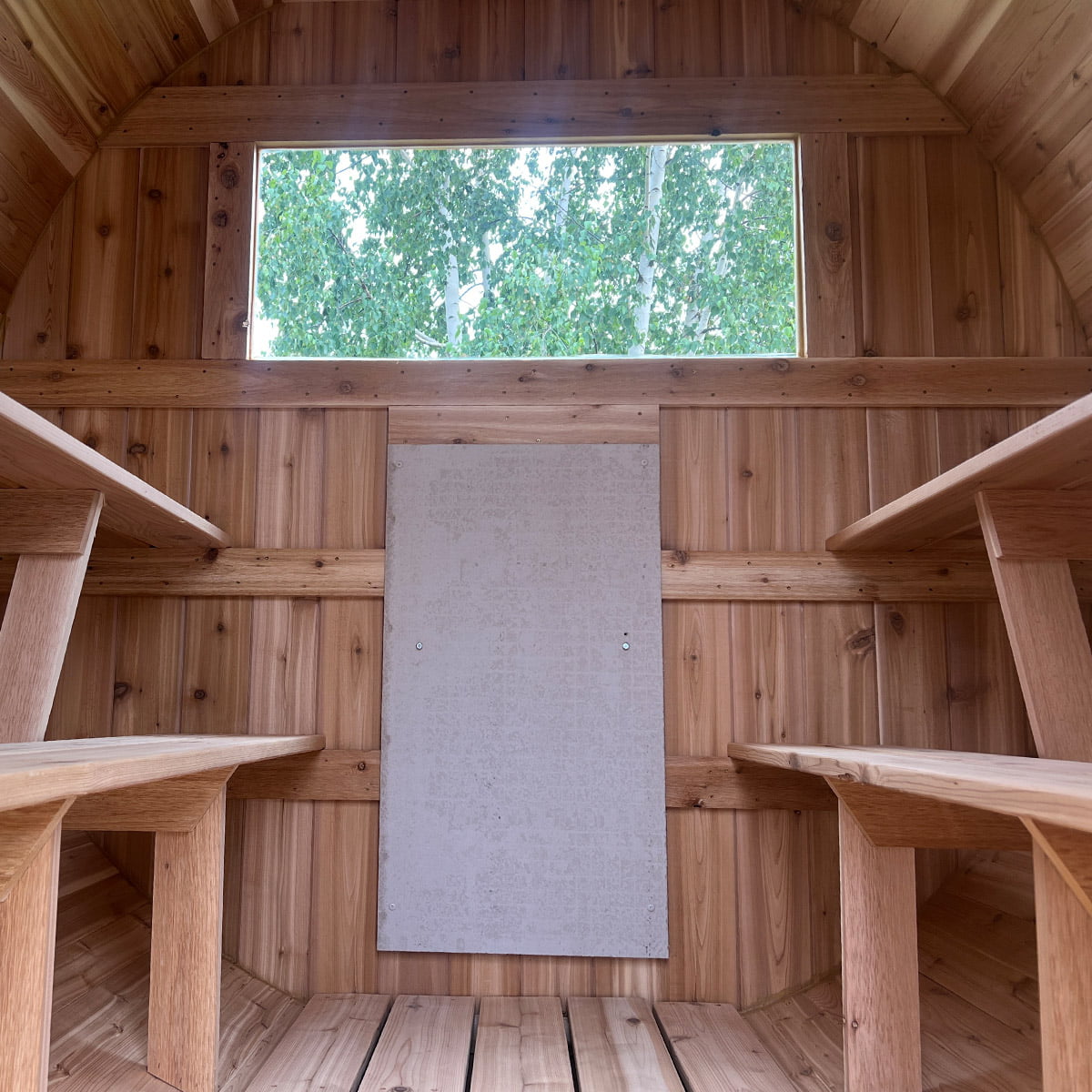 6 Person Barrel Sauna | Best Outdoor Sauna | 7' x 6' | Cedar Sense - Image 17