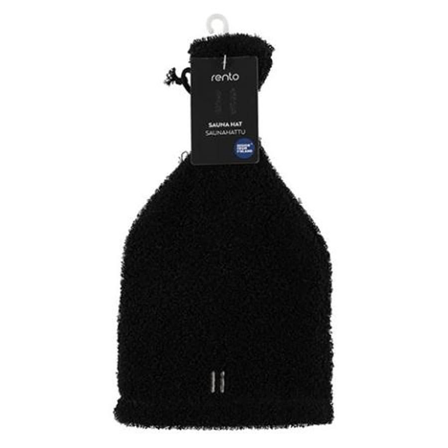 Rento Linen Terry Hat | Black Sauna Hat - Image 2