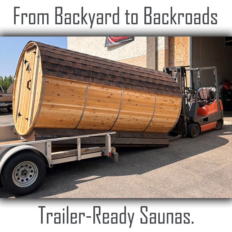 6 Person Barrel Sauna with Changing Room | Steam Sauna | 6' x 12' | Cedar Sense - Image 7