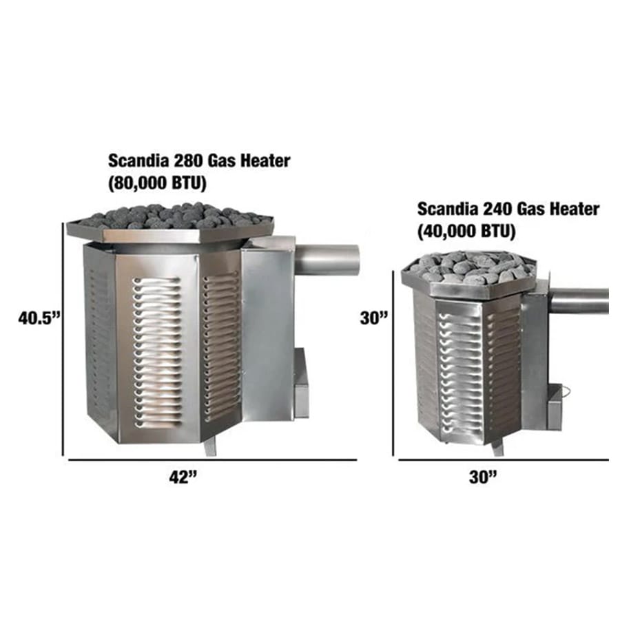 Scandia Propane & Natural Gas Sauna Heater | 40K BTU Sauna Heaters - Image 2