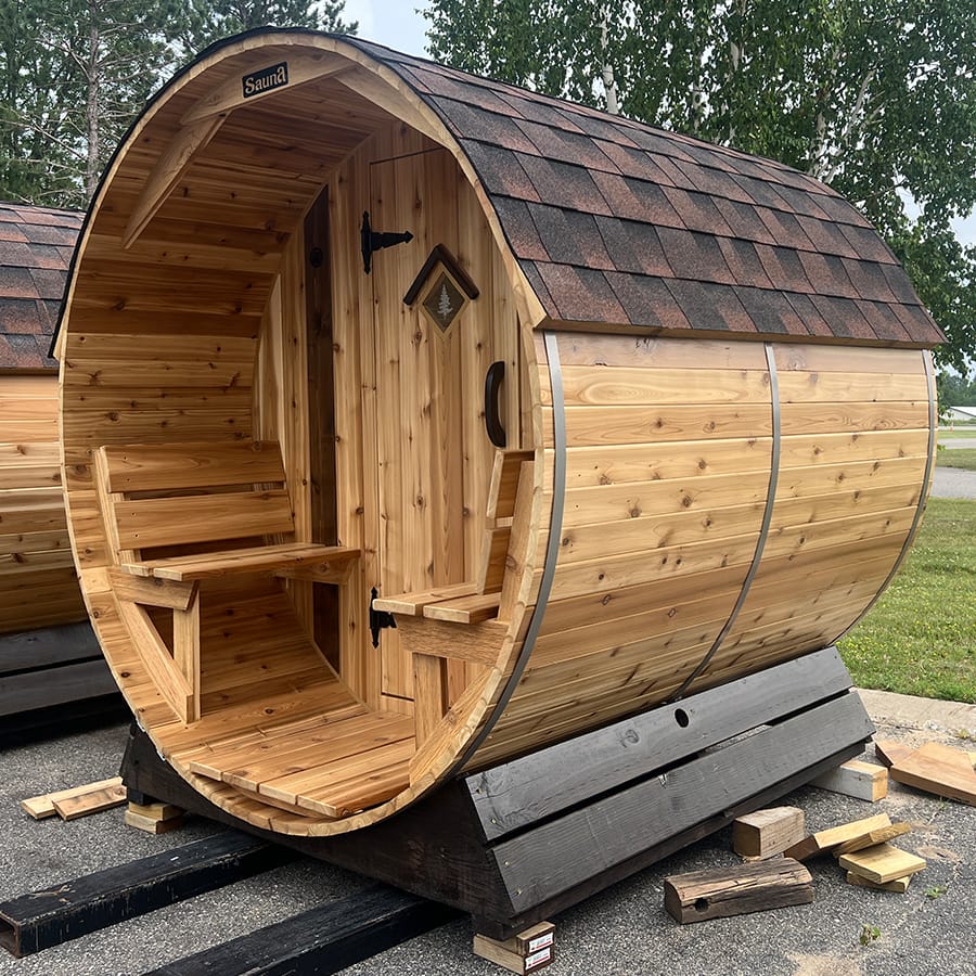 2 Person Barrel Sauna | 2 Person Outdoor Sauna | 6' x 4' | Cedar Sense - Image 6