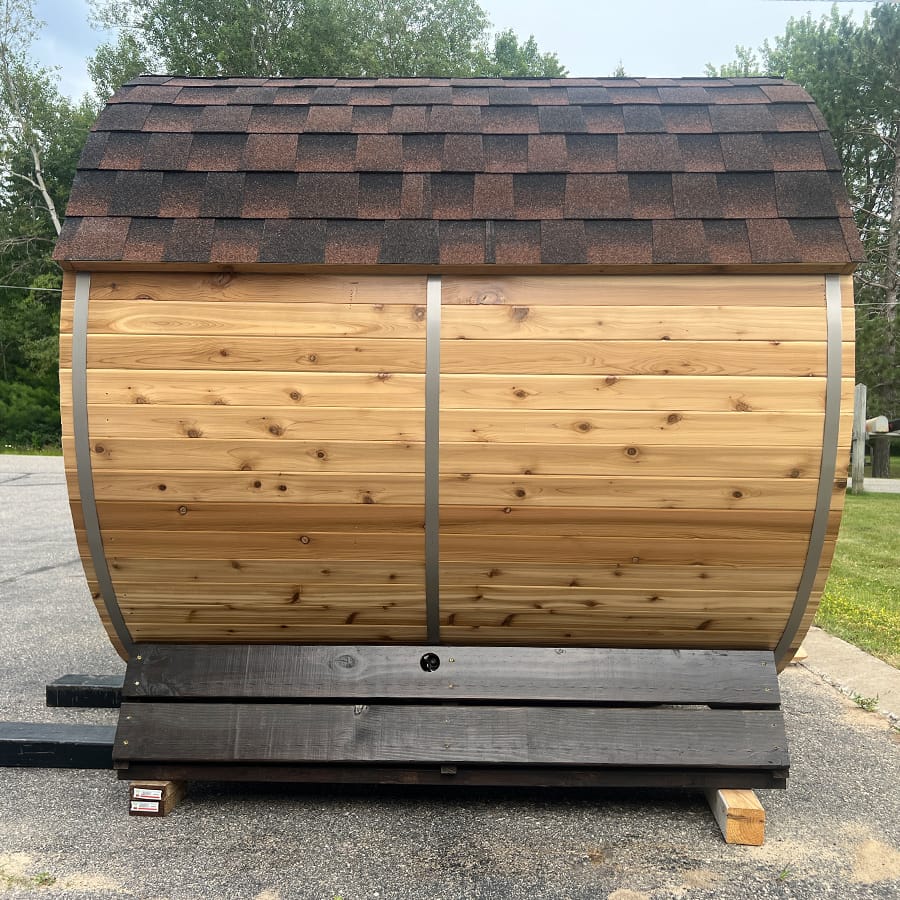 2 Person Barrel Sauna | 2 Person Outdoor Sauna | 6' x 4' | Cedar Sense - Image 7