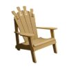 Cedar Wine Glass Adirondack Chair | Wood Outdoor Furniture | 39.5" Tall
