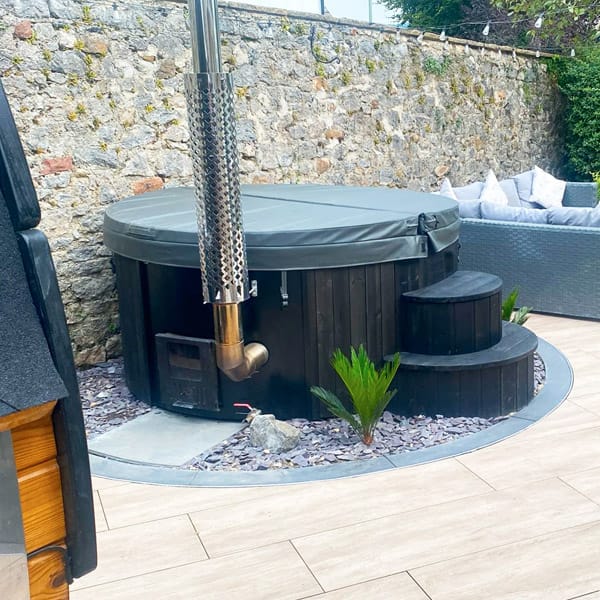 6 Person Wood Fired Hot Tub | SaunaLife Model S4B | Outdoor Luxury Hot Tub - Image 6