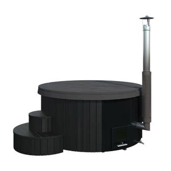 6 Person Wood Fired Hot Tub | SaunaLife Model S4B | Outdoor Luxury Hot Tub - Image 2