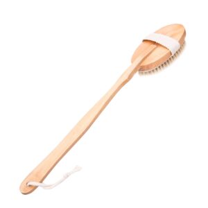 Natural Sauna Brush | 16" Wooden Brush | Skin Exfoliation and Circulation Inside Sauna