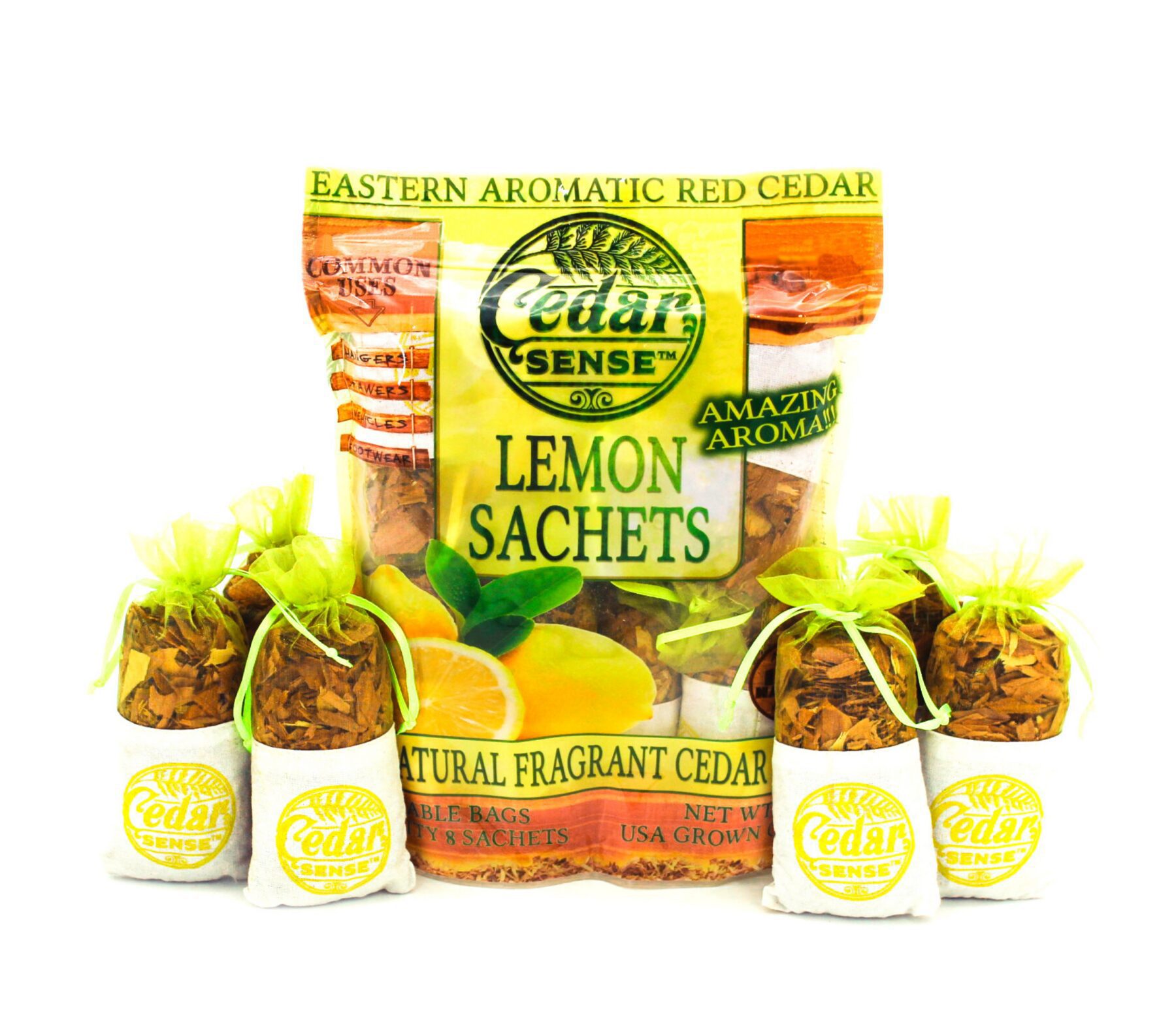 Lemon Scented Sachets 1 Best Aroma Cedar Sense