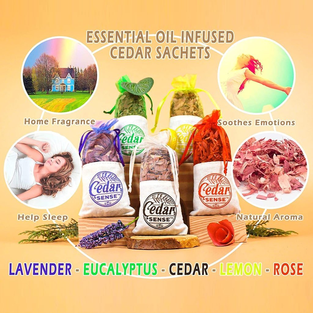 Cedar Scented Sachets – Cedar Sense Wooden Products