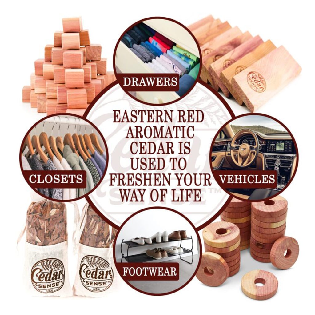 Cedar Blocks for Clothes Storage Natural Aromatic Texas Red Cedar