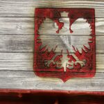 Poland Wooden Flag