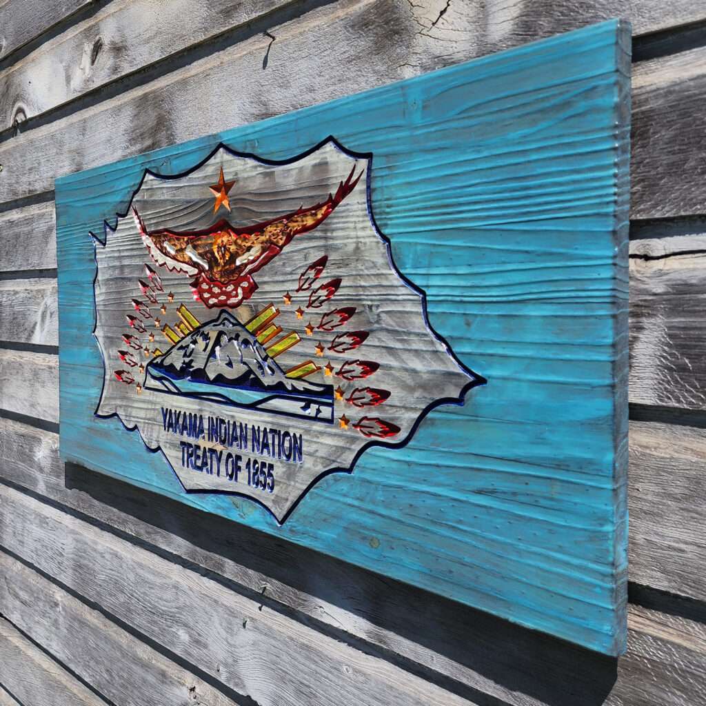 Rez FlagsNative American Flag Cedar Sense Wooden Products