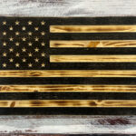 wood american flag