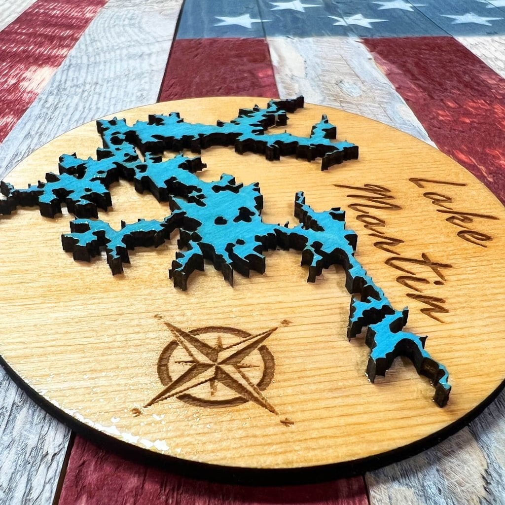 Wooden Lake Custom Fridge Magnets