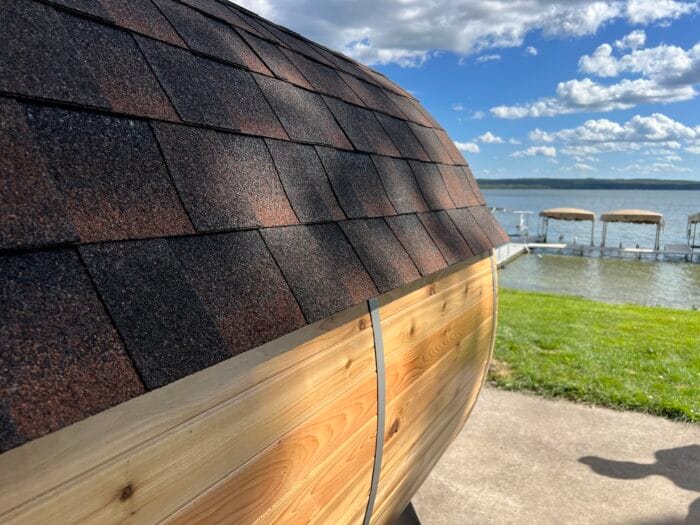 4 Person Cedar Barrel Sauna w/Front Porch | 6' x 8' | Outdoor Sauna - Image 11