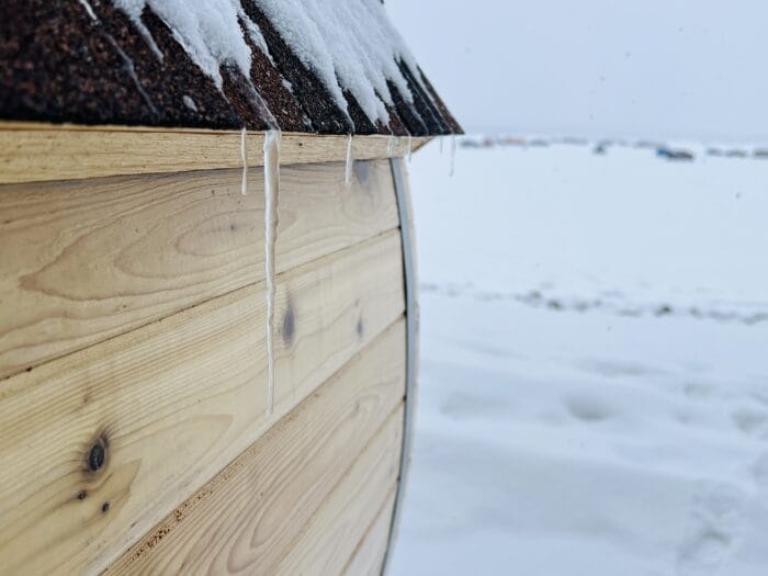 4 Person Cedar Barrel Sauna w/Front Porch | 6' x 8' | Outdoor Sauna - Image 10