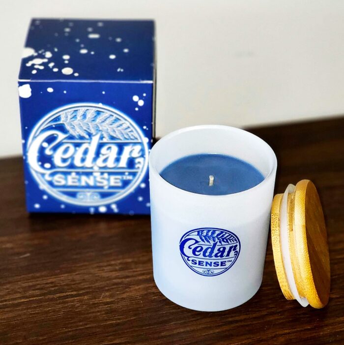 Peppermint Eucalyptus Cedar Wood Candles | Eastern Red Aromatic Cedar Oil Candles - Image 8