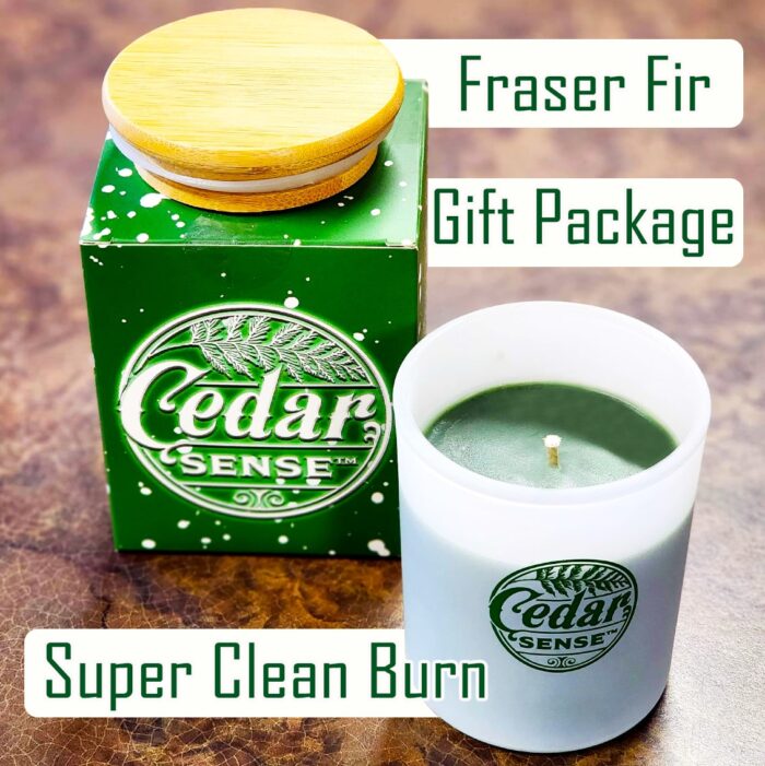 Fraser Fir Cedar Wood Candles | Eastern Red Aromatic Cedar Oil Candles - Image 10