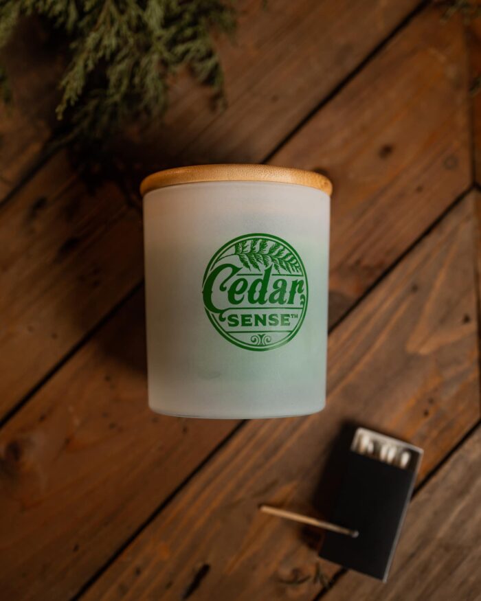 Fraser Fir Cedar Wood Candles | Eastern Red Aromatic Cedar Oil Candles - Image 3