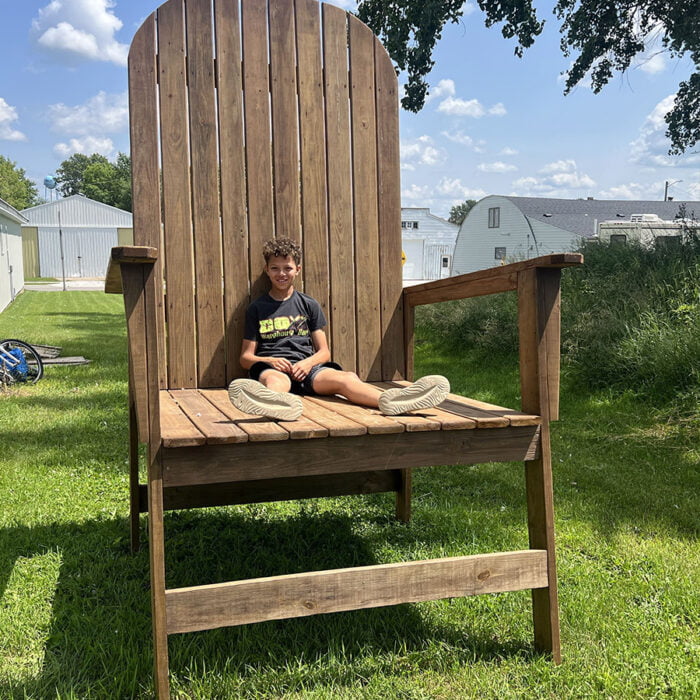 Giant Adirondack Chair | Custom Size and Material | 8ft. & 10ft. Sizes - Image 5