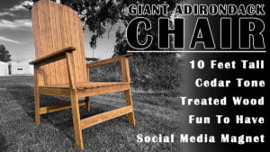 giant adirondack chair