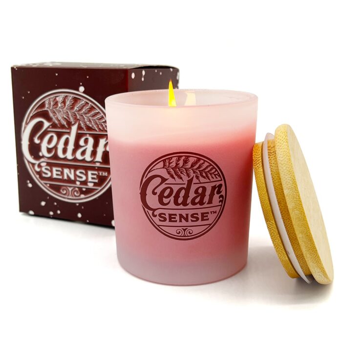 Smoked Cedar Wood Candles | Eastern Red Aromatic Cedar Oil Candles - Image 2