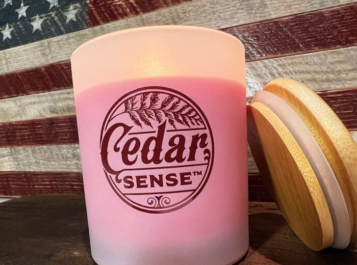 Smoked Cedar Wood Candles | Eastern Red Aromatic Cedar Oil Candles - Image 4