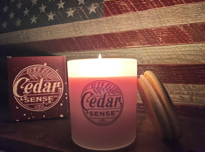 Smoked Cedar Wood Candles | Eastern Red Aromatic Cedar Oil Candles - Image 5