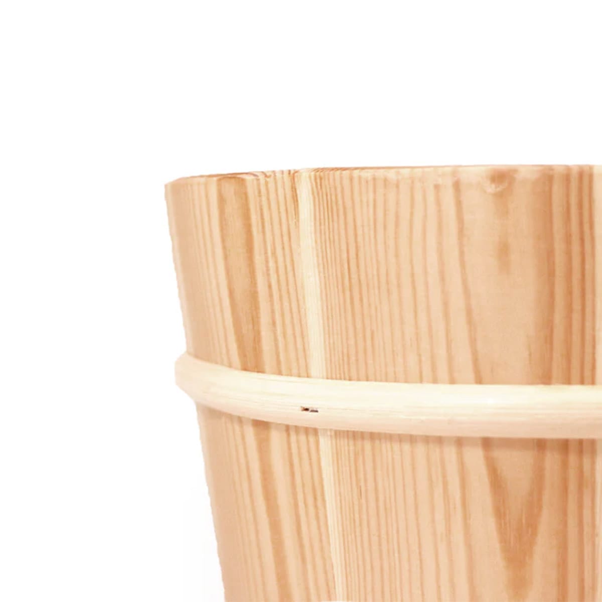 Red Cedar Sauna Bucket Set With Ladle - 6L Wooden Water Bucket With Sauna Hat & Seat Pad