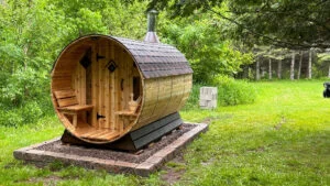 6x12 outdoor barrel sauna