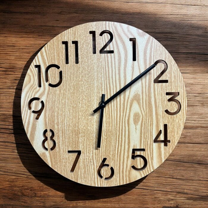 wooden clock