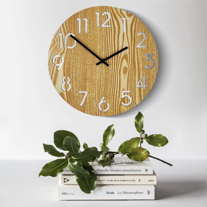 wooden clock