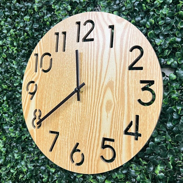 wooden clock