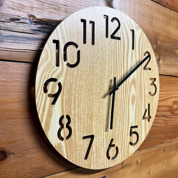 wooden clock