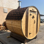 6 Person Cedar Barrel Sauna | 7' x 6' | Fully Built Sauna | No Assembly Required - Image 2