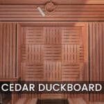 cedar indoor sauna _ floor _ duckboard 2