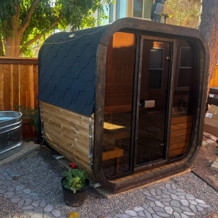 4 Person Outdoor Backyard Sauna Kit | SaunaLife Sauna Cube | 7.5' x 6' | 185 cu. ft - Image 11