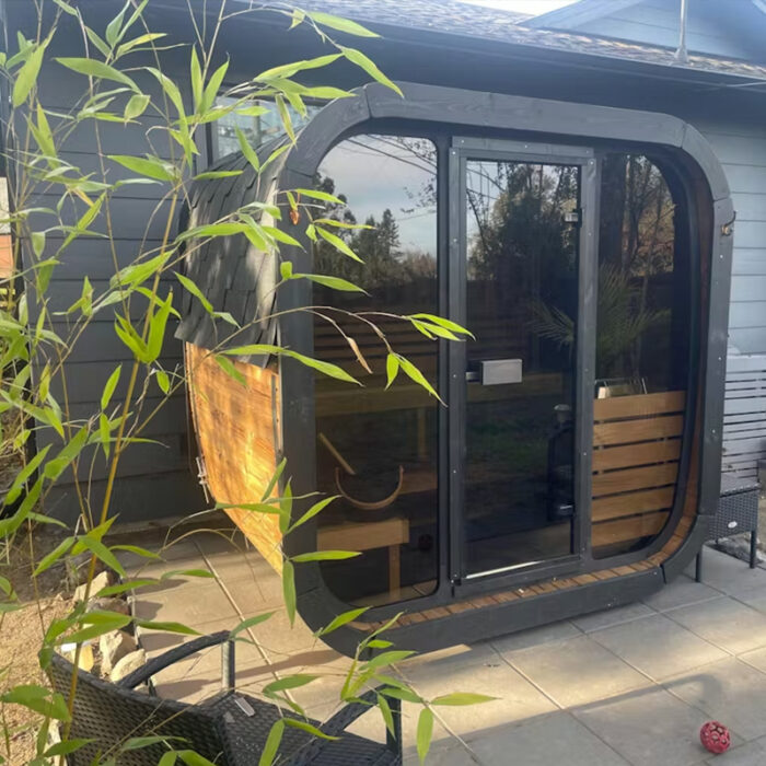 4 Person Outdoor Backyard Sauna Kit | SaunaLife Sauna Cube | 7.5' x 6' | 185 cu. ft - Image 14