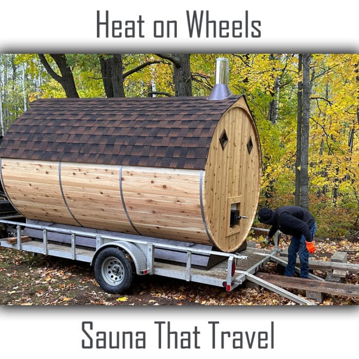 sauna on a trailer
