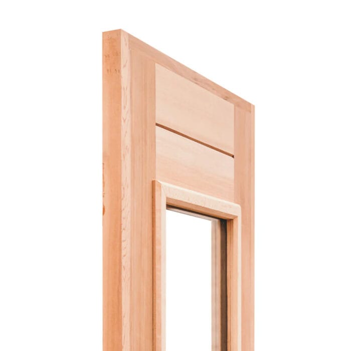 Premium Handcrafted Glass Sauna Doors | Clear Grade Cedar | 24", 30", & 36" Doors - Image 2