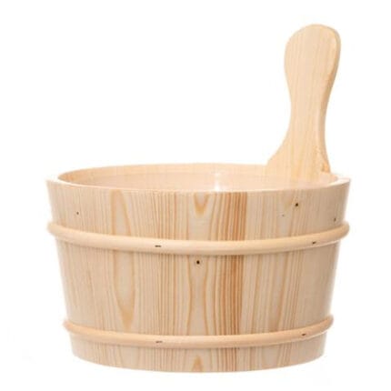 birch sauna bucket