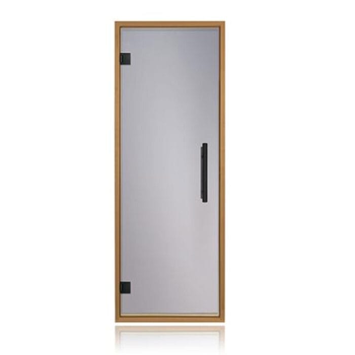 Glass sauna door