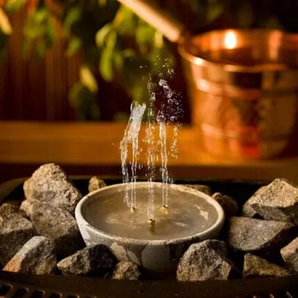 sauna fountain