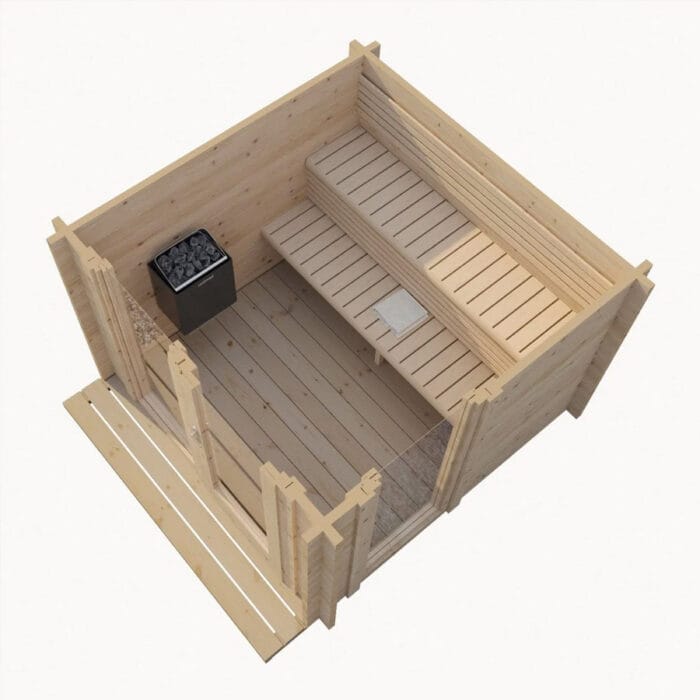 6 Person Backyard Sauna | Sauna Kit Outdoor | 8.5' x 7.5' | 304' cu. ft - Image 6