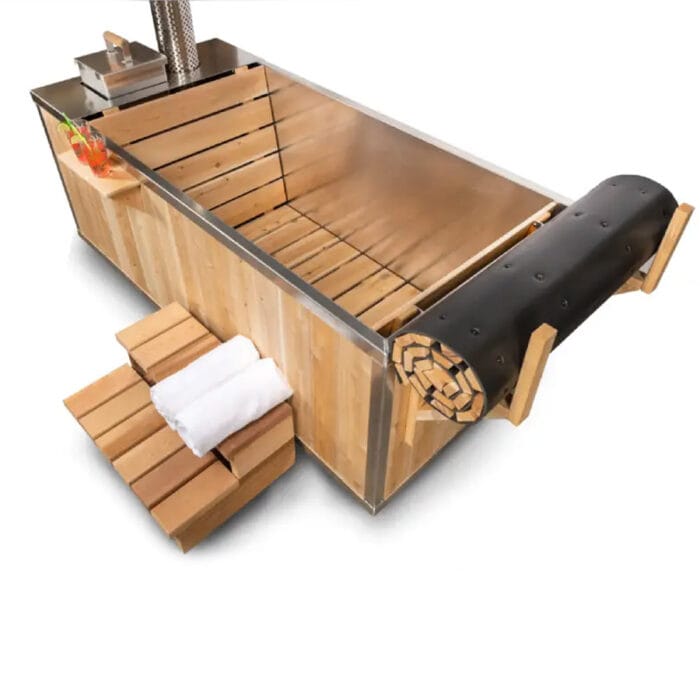 wood fired hot tub